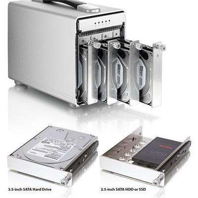 Carcaza/Case de 4 Bahias para HDD/SSD Akitio Thunder3 Quad - Thunderbolt 3