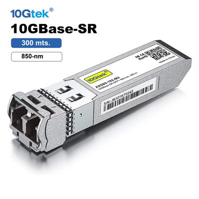 Modulo SFP+ 10G 300Mts 850nm 10GBase-SR MMF Duplex-LC OEM CISCO DELL JUNIPER etc