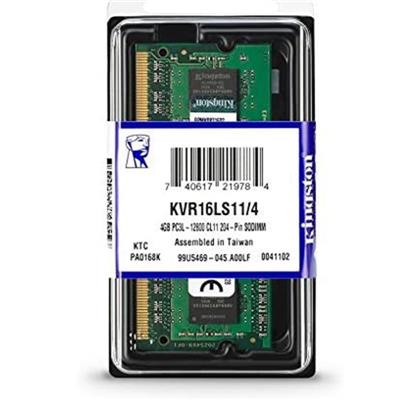 RAM 4GB DDR3 1600MHZ 204-PIN - Kingston KVR16LS11/4