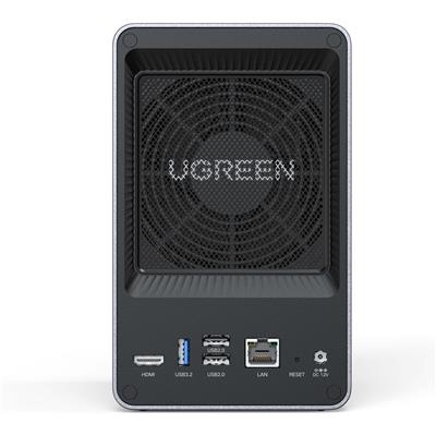 NAS UGREEN NASync DXP2800 - 2 Bahías + 2 M.2 NVMe - Intel N100 4 núcleos - 2.5GbE - 8GB DDR5