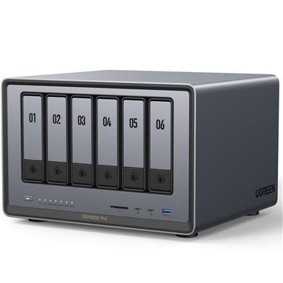 NAS UGREEN NASync DXP6800 Pro - 6 Bahías + 2 M.2 NVMe Gen4 - Intel Core i5-1235U - 2x 10GbE - Thunde