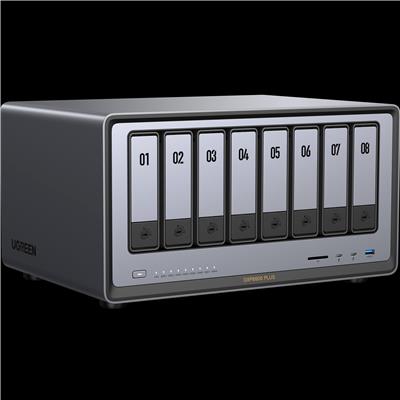 NAS UGREEN NASync DXP8800 Plus - 8 Bahías + 2 M.2 NVMe Gen4 - Intel Core i5-1235U - 2x 10GbE - Thund
