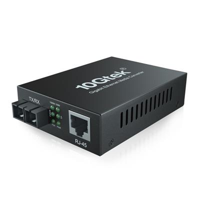 Media Converter - Gigabit Ethernet 550 Metros MMF (con fuente)
