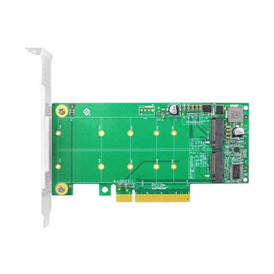 NV95N8 Tarjeta PCIe X8 para 2xSSD M2 NVMe VERDE - 10gtek