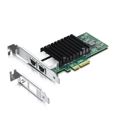 Placa NIC 2x RJ45 10G - Intel X550-AT2 - PCI-e v3 X4 -  10GTEK